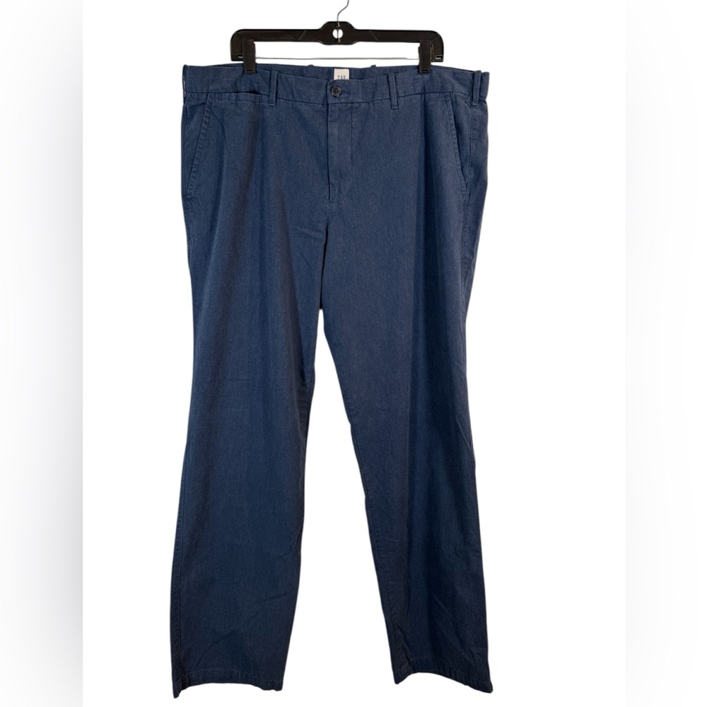 Men’s Gap Heather Navy Chino Lightweight Pants Size 40x34 Straight